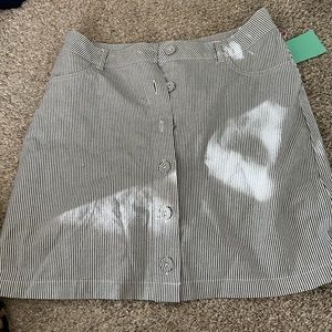 Forever 21 blue and white stripe skirt